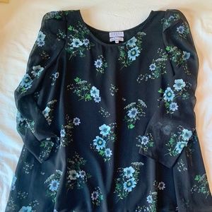 Élégant Top - blouse - flowers fluid